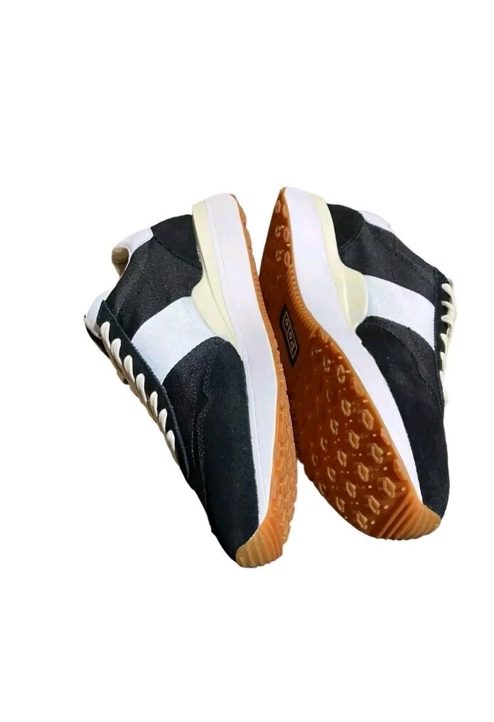 Polo Ralph Lauren Uomo 11.5D Nero Scamosciato Treno 89 Pony Sneakers Basse Classiche