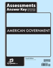 BJU Press American Government Assessments Answer Key (4th ed.)  516534