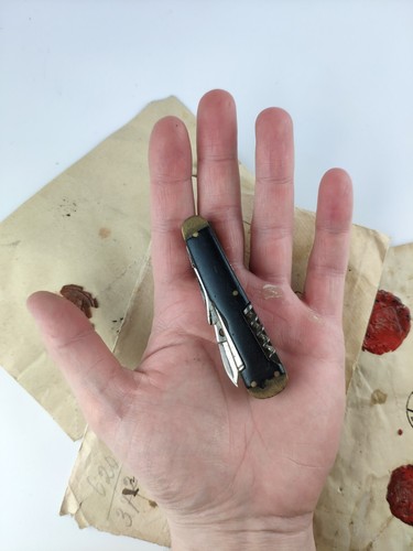 Vintage Rare Tourist Folding Pocket Knife Multitool 1950 For Part Or Restoration - Picture 24 of 24