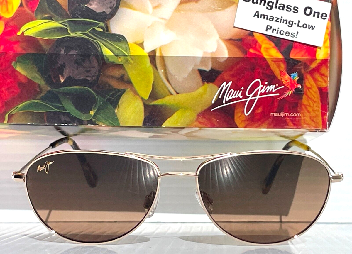 NEW Maui Jim BABY BEACH Gold POLARIZED Bronze Lens Sunglass 