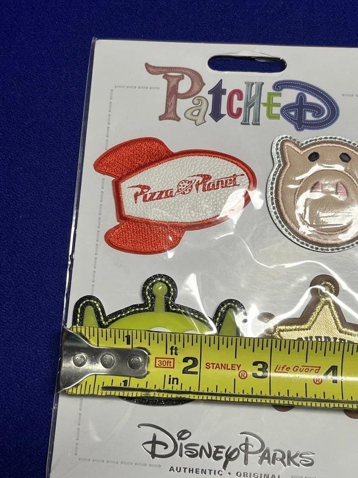 Disney Parks Patched TOY STORY PIZZA PLANET Adhesive Patch Set - NEW HTF - Image 3 of 4