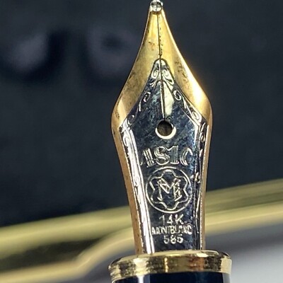 VINTAGE 14K GOLD NIB MONT BLANC FOUNTAIN PEN 1810 GERMANY L.A.