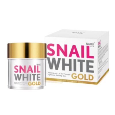 Whitening Cream Gold Snail White Namu Facial Life Skin Restore Anti-Aging  50 g.