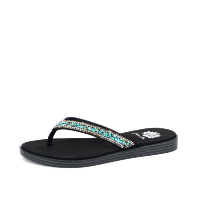 Yellow Box Diyah Turquoise Toe Post Flip Flop Sandal Women's sizes 6-10/NEW!!!