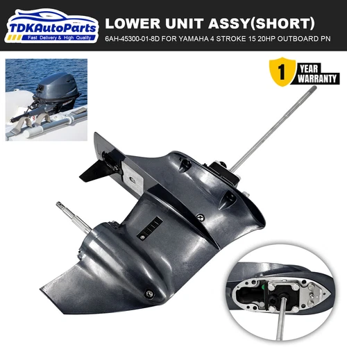 Lower unit assy(Short) for YAMAHA 4 stroke 15/20HP outboard PN 6AH-45300-00-4D