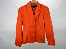 Infinity Studio Women's Shimmer Orange Blazer Size 4 Made In Usa