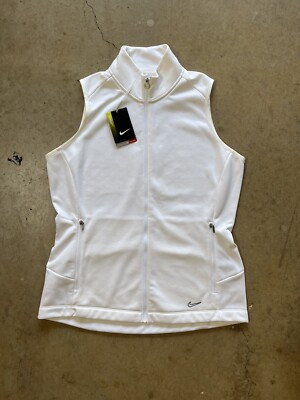 BNWT Women s Therma Fit Nike Golf Vest White Size L! Small Spot