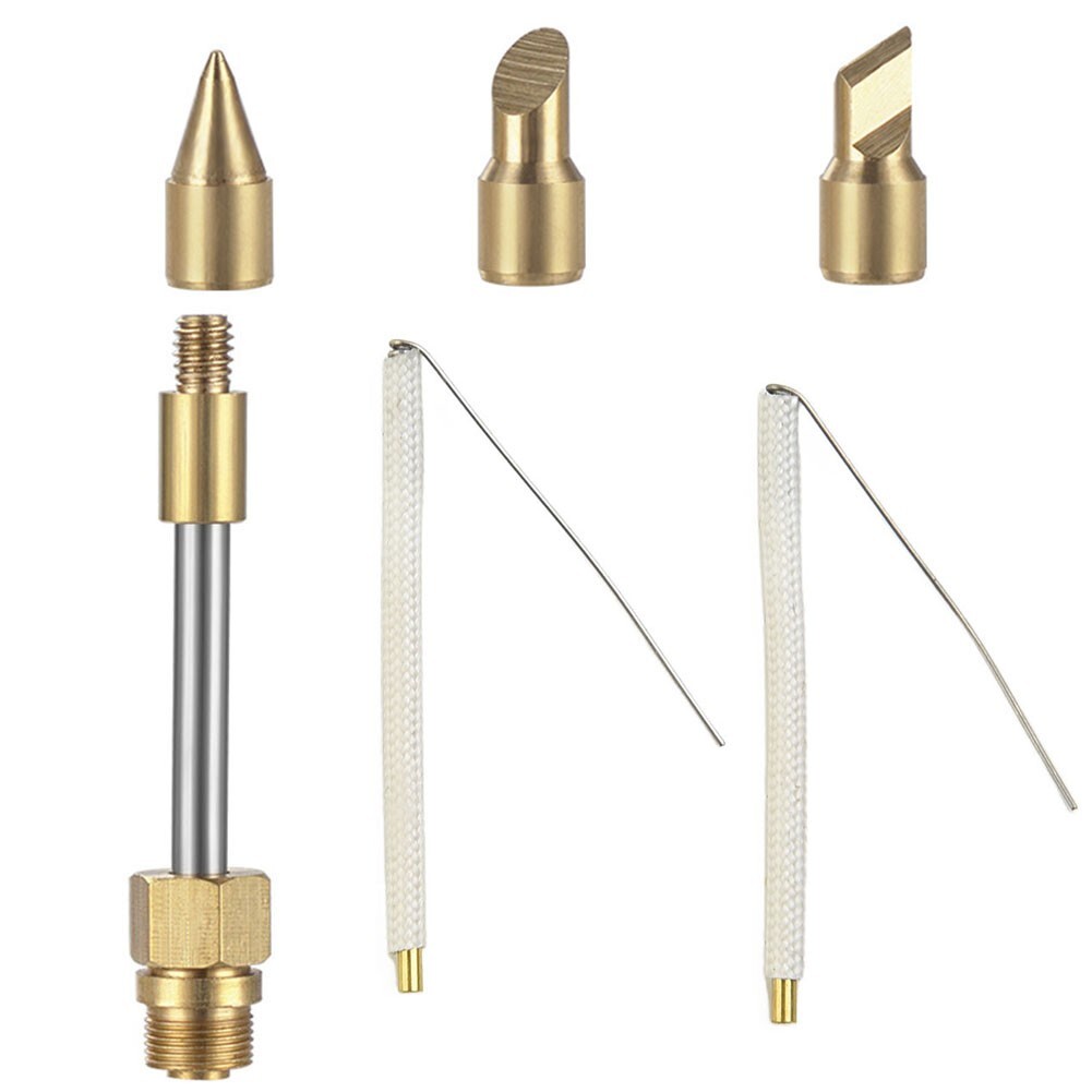 Gold & Silver Copper Soldering Iron Kit for Precision Welding 6pcs Set