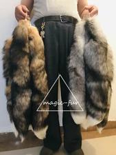 28" 70cm Long Natural Real Fox Tail Fur Tail Cosplay Games