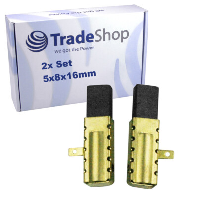 2x Motorkohlen Kohlebürsten 5x8x16mm für Bosch PBH 2800 RE, PBH 2900 FRE