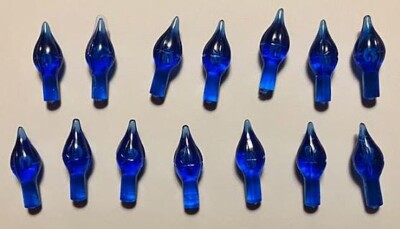 Vintage Blue Bulbs for Ceramic Christmas Trees - Medium Twinkle Style