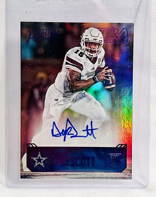 ***2016 PRESTIGE DAK PRESCOTT EXTRA POINTS AUTO RC PURPLE  #27/100***