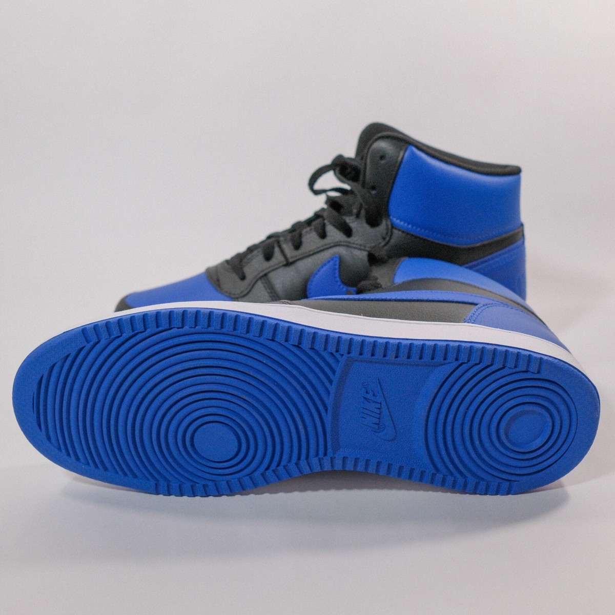 Nike Mens Ebernon Mid Basketball Shoes Sneakers AQ1773-001 Blue Black Size 9.5 Amazon.co.jp: Nike AQ1773-001 Ebernon Mid Black/White/Game  main image 2