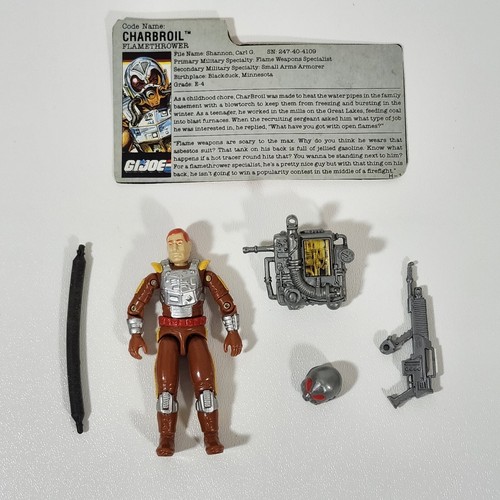 G.I. Joe 1988 – Charbroil Figurine Hasbro Complète (sans Boîte), Bon état