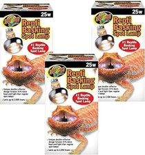 Zoo Med Repti Basking Spot Lamp 25W for Reptile 3 packs 