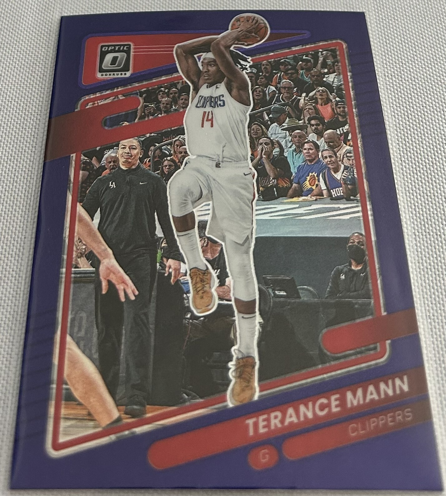 2021-22 Donruss Optic Basketball Terance Mann Los Angeles Clippers Purple #72