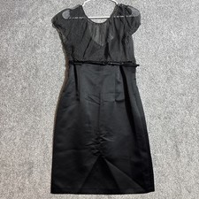 Tahari Arthur S Levine Dress Sz 8 Twee Retro 50s 60s Silk Parisian Office Chic