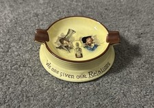 Collectible Vintage Carlton Ware Ceramic Mini Ash Tray We R Given Our Relations