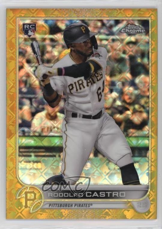 2022 Topps Chrome Logofractor Edition Gold Refractor 42/50 Rodolfo Castro 1j91