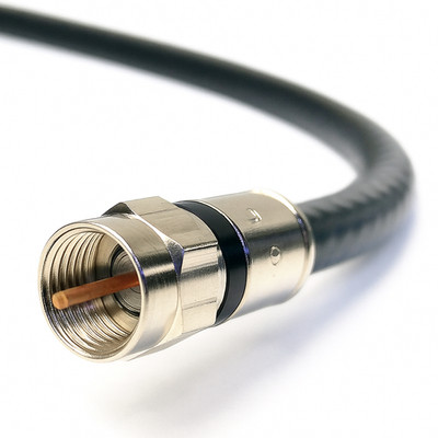 10FT BLACK RG6 Coaxial Cable Dual Shield