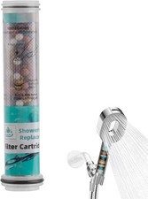 1 Pack Replacement Shower Filters Fit 10-spray Handheld Shower Head, 20 Stage