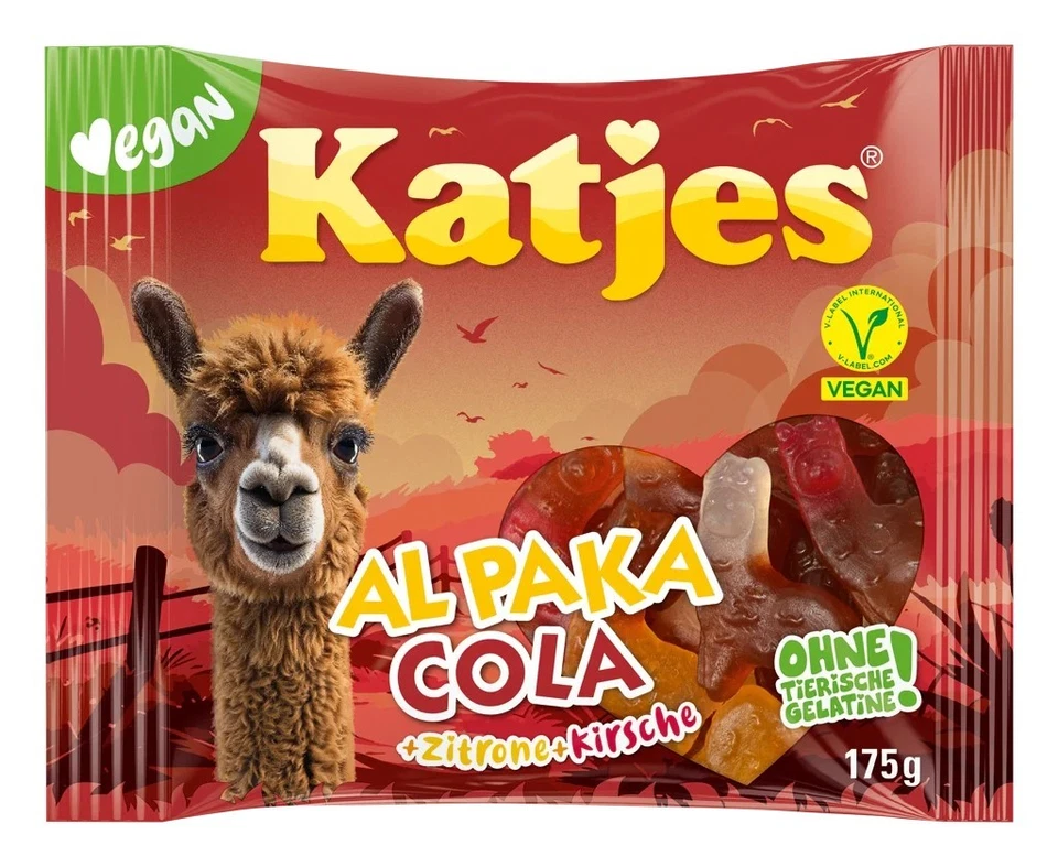 Caramelo gomoso vegano alemán Katjes - Mezcla y combina Fred Ferkel, alpaca Kola y más Foto 2 de 4