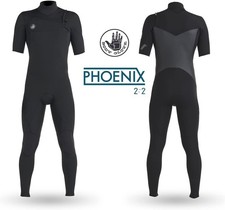 BODY GLOVE Men's 2/2 PHOENIX Slant-Zip S/S Wetsuit - BLK - Large Tall - NWT