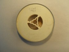 Vintage 1967 Christmas Film Reel Cartridge 2" Diameter X-MAS