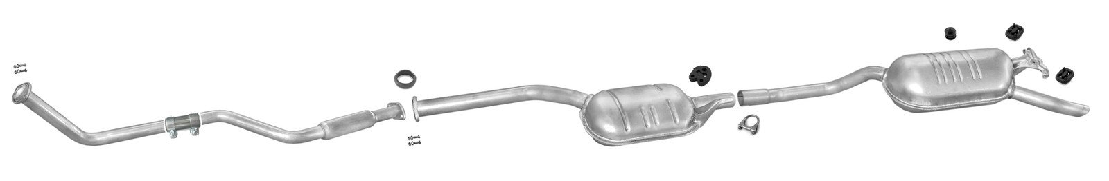 Echappement silencieux Mercedes 124 W124 250 D anti corrosion pour stop bruits - 2