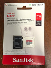 SanDisk Ultra 256GB microSDXC UHS-I C10 U1 HD Memory Card w/ Adapter
