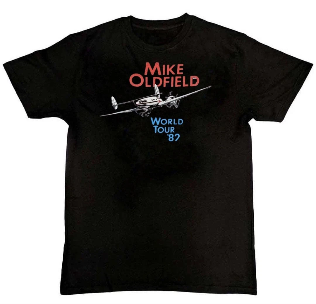 Mike Oldfield WORLD TOUR 82 Graphic Print Unisex T-Shirt S M L XL 2 3 4 XL