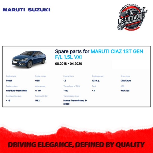 Maruti Suzuki cylinder head gasket for Ciaz 2018-24 Ertiga 2018-22 11141M72R00 - Picture 6 of 6
