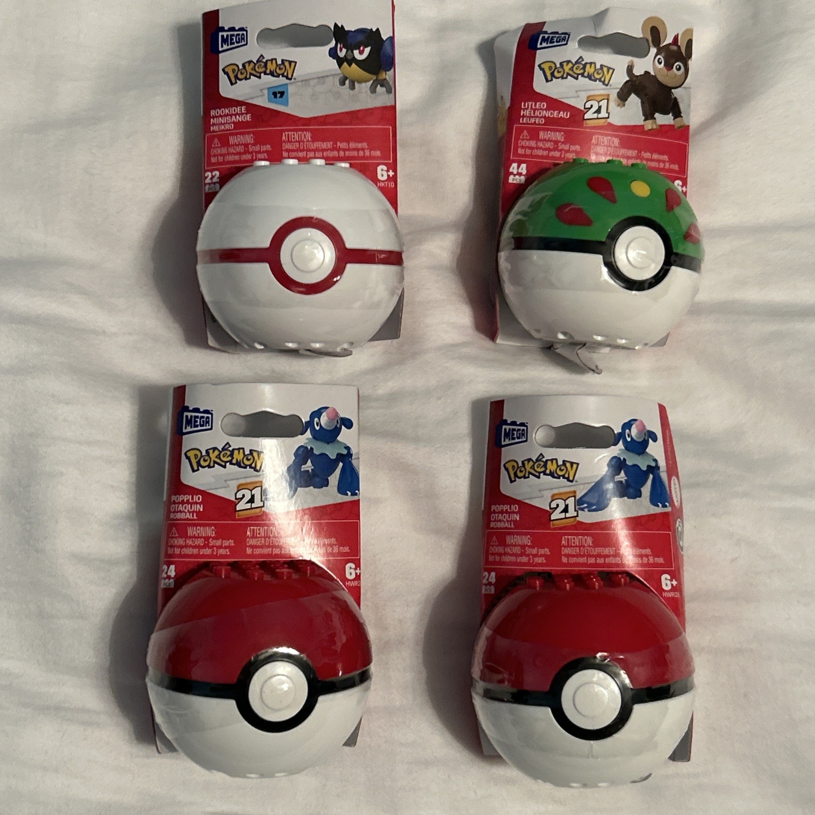 Pok&eacute;mon Mega Construx- Lot of 6 Sealed, Offering Free Shipp