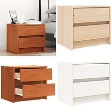 1/2x Nachttisch Nachtschrank Nachtkommode Nachtkonsole Massivholz Kiefer DE