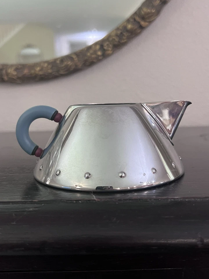 Alessi Creamer 18/10 Blue handle Stainless Steel Made in Italy Michael Graves - Image 2 of 4