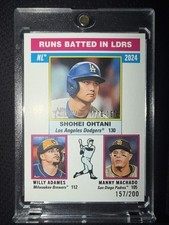 2025 Topps Heritage RBI Leaders Ohtani/Adames/Machado Bicentennial 