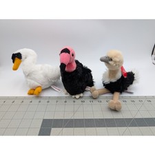 Aurora California Condor Swan Ostrich Bird Plush Lot Stuffed Animal Toy
