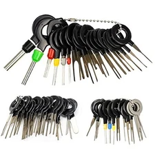  52PCs Terminal Removal Tool Kit Depinning Tool Electrical Connector Pin 