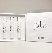 Dior J'adore Parfum Gift Set 3pc Box- d'Eau 1.2ml - EDP 1ml - L'Or 1ml - Sealed