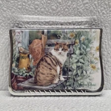Lissom Design Cat In Garden Mirror Compact