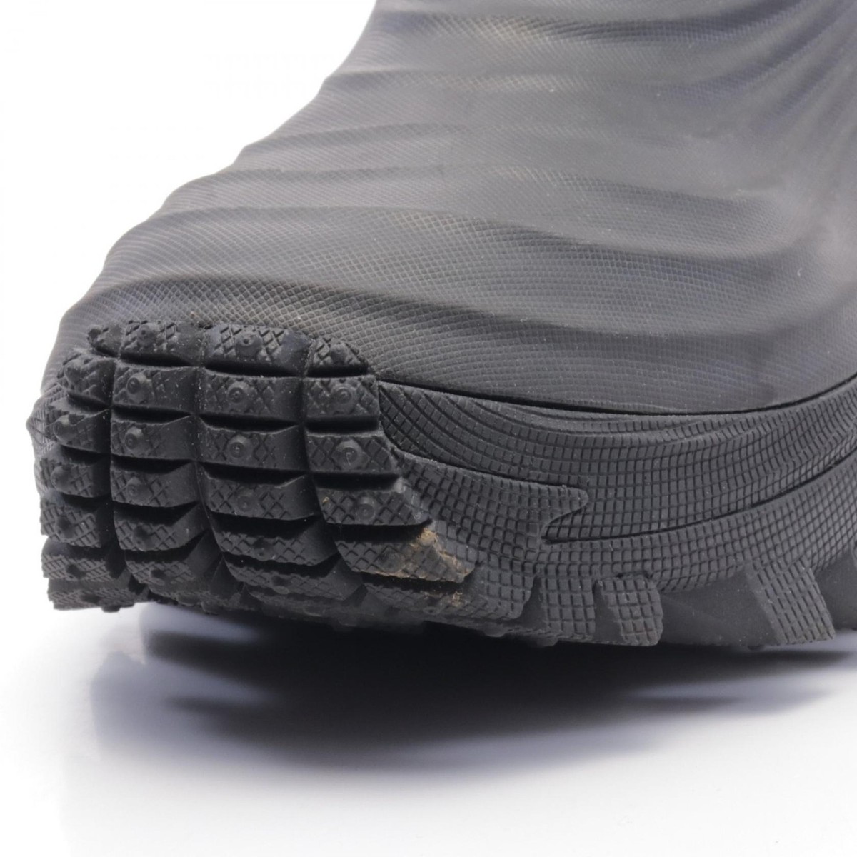 MONCLER ACQUA HIGH Rain short Boots #37 shoes rubber Black