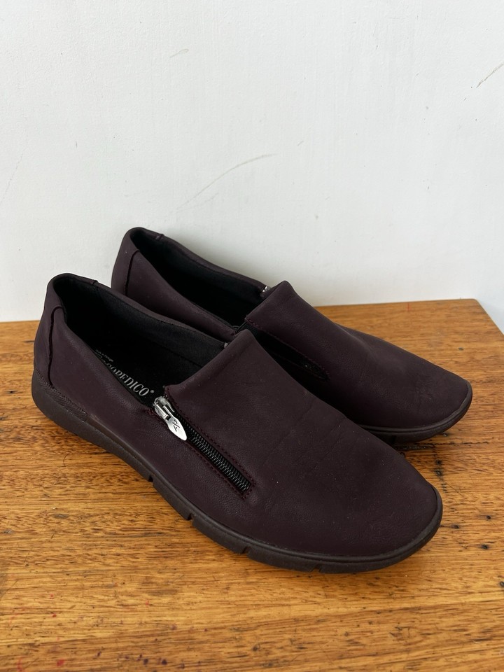 💎 ARCOPEDICO PURPLE Loafers Ballet Flats SNEAKERS ZIP 42 11