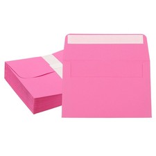 50 Pcs 6x4 Inch Invitation Envelopes Flat-Flap Greeting Card Rose Red