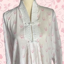 Vintage designer Christian Dior women's night gown house dress pajamas S/MD