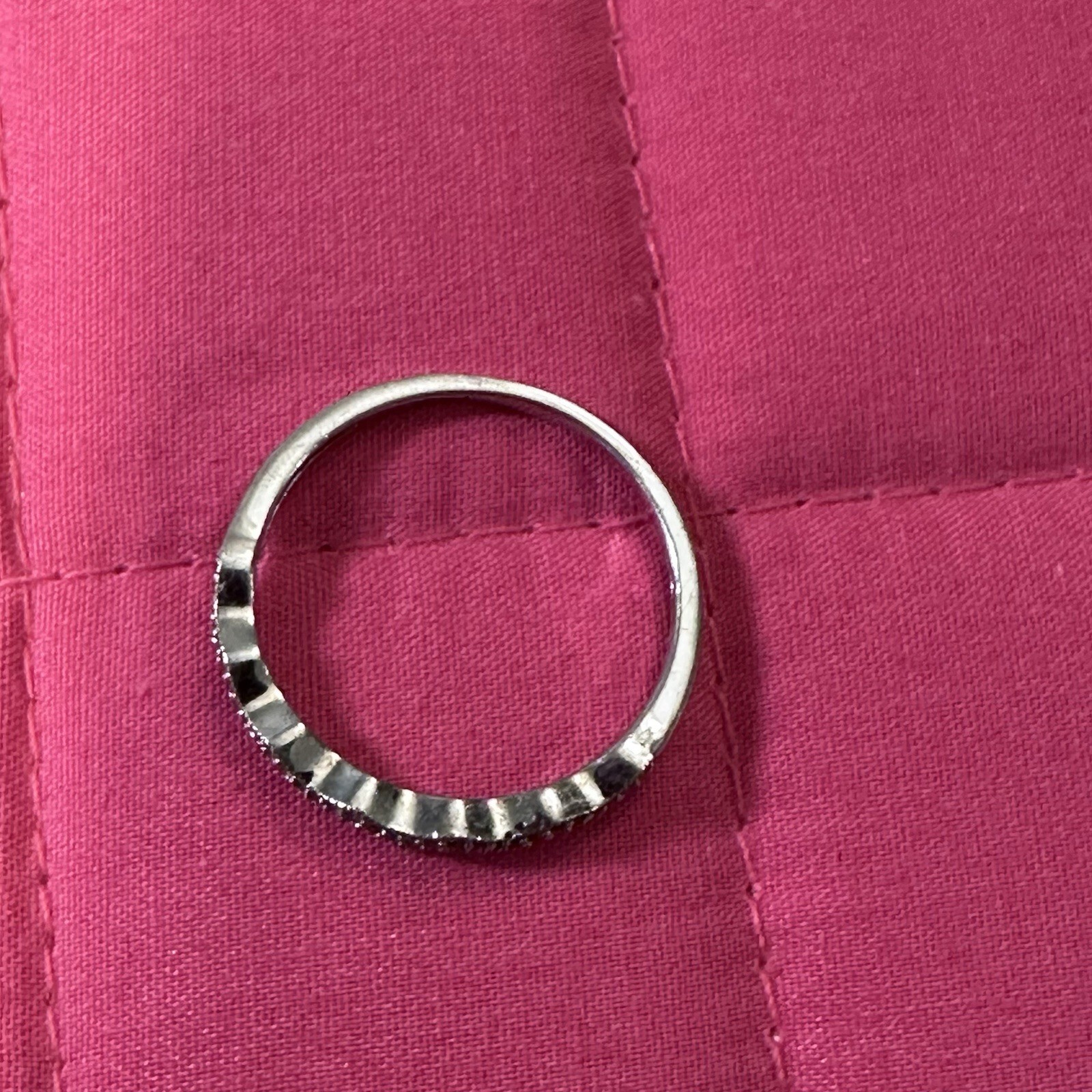 Sterling Silver Ring W/Tiny Silver Balls Wavy Des… - image 5