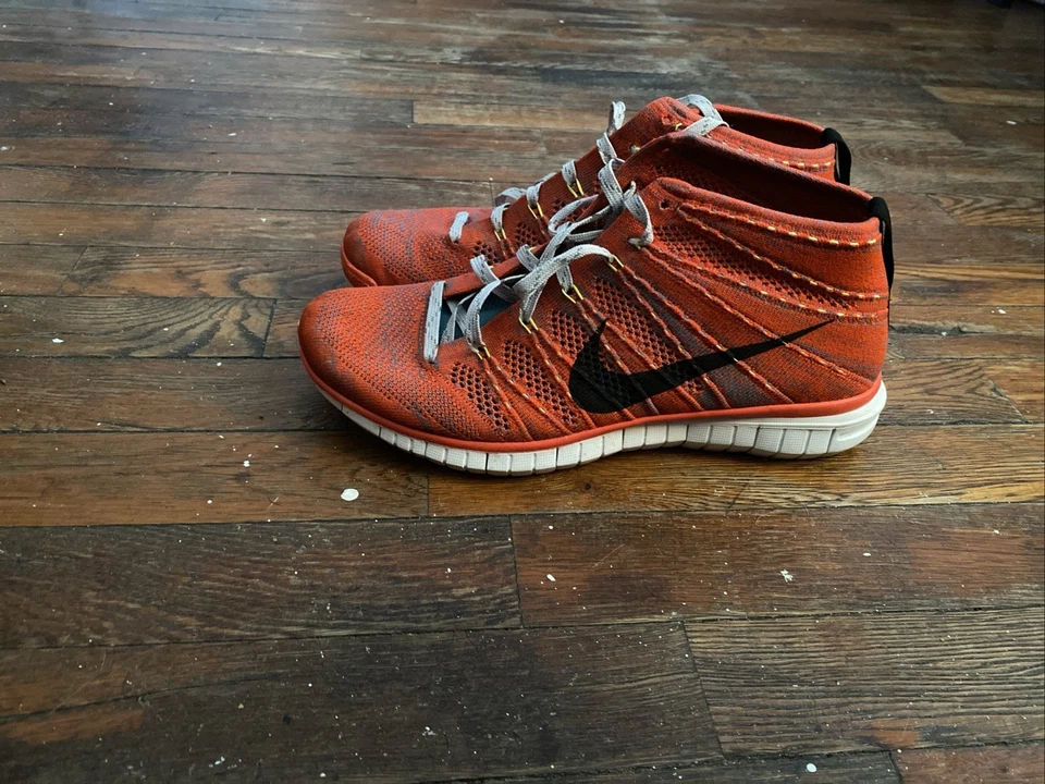 Nike Men's Flyknit Chukka High Top Running Shoes Size 9.5 - Image 2 of 4