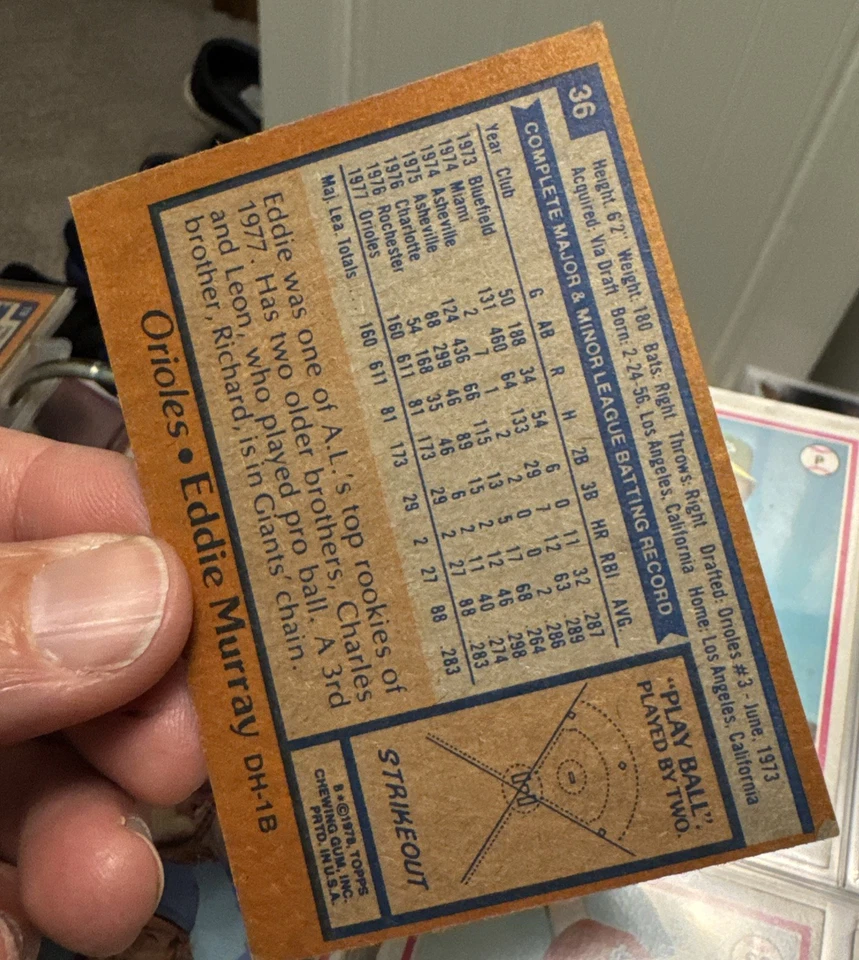 1978 TOPPS JUEGO COMPLETO EN CARPETA (726) TARJETAS ROSE RYAN/MOLITOR MURRAY RC Foto 3 de 4