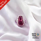 Valentines Sale Pink Tourmaline Stone Band Promise Ring Jewelry Sterling Silver