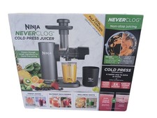 Ninja NeverClog Cold Press Juicer, Powerful Slow Juicer JC151 Machine Gray