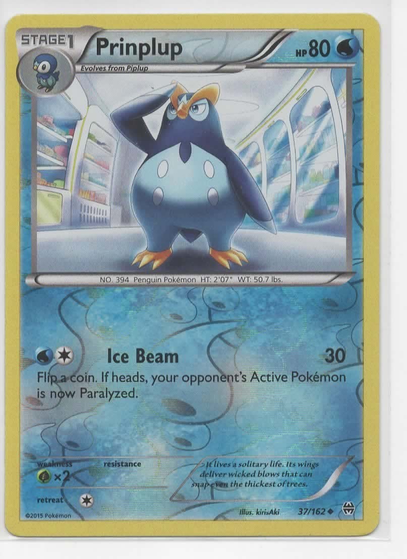 Prinplup 37/162 Breakthrough Reverse Holo
